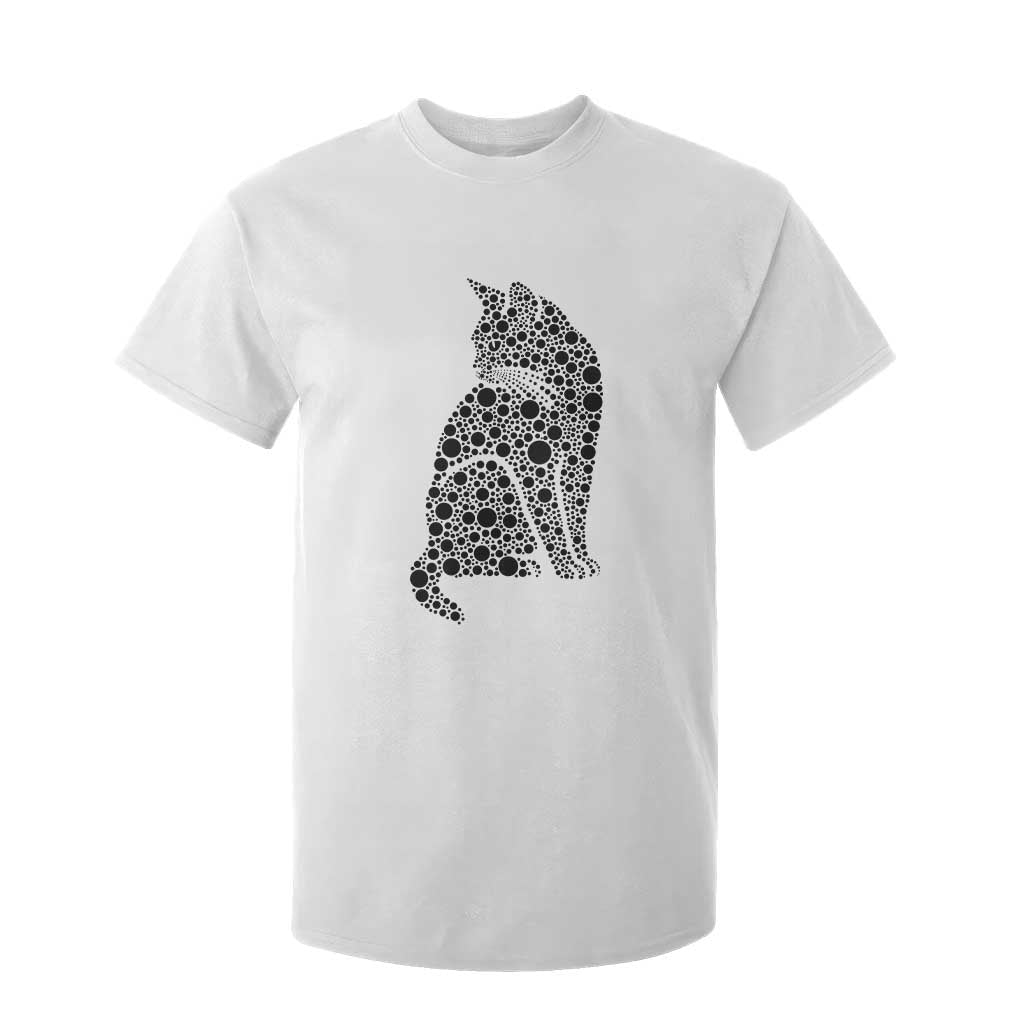 Polka Dot Black Cat T Shirt For Kid International Dot Day Gift