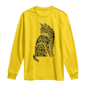 Polka Dot Black Cat Long Sleeve Shirt International Dot Day Gift