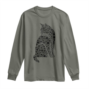 Polka Dot Black Cat Long Sleeve Shirt International Dot Day Gift