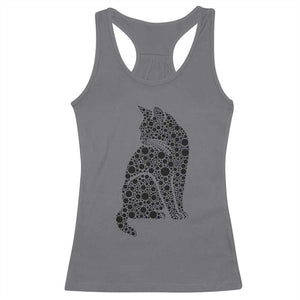 Polka Dot Black Cat Racerback Tank Top International Dot Day Gift
