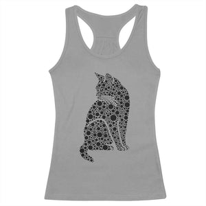 Polka Dot Black Cat Racerback Tank Top International Dot Day Gift