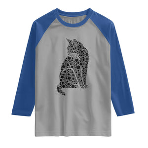 Polka Dot Black Cat Raglan Shirt International Dot Day Gift
