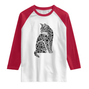 Polka Dot Black Cat Raglan Shirt International Dot Day Gift
