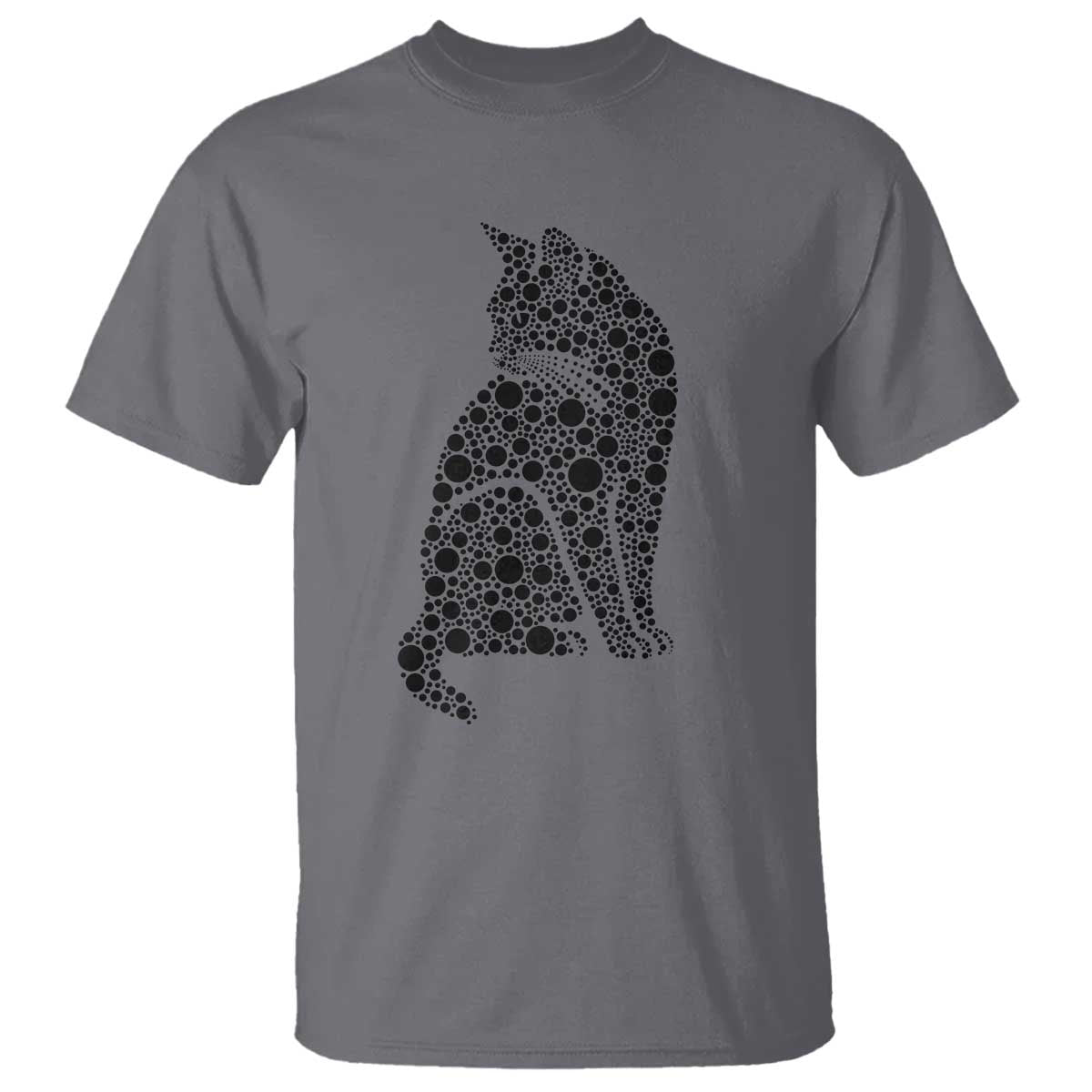 Polka Dot Black Cat T Shirt International Dot Day Gift