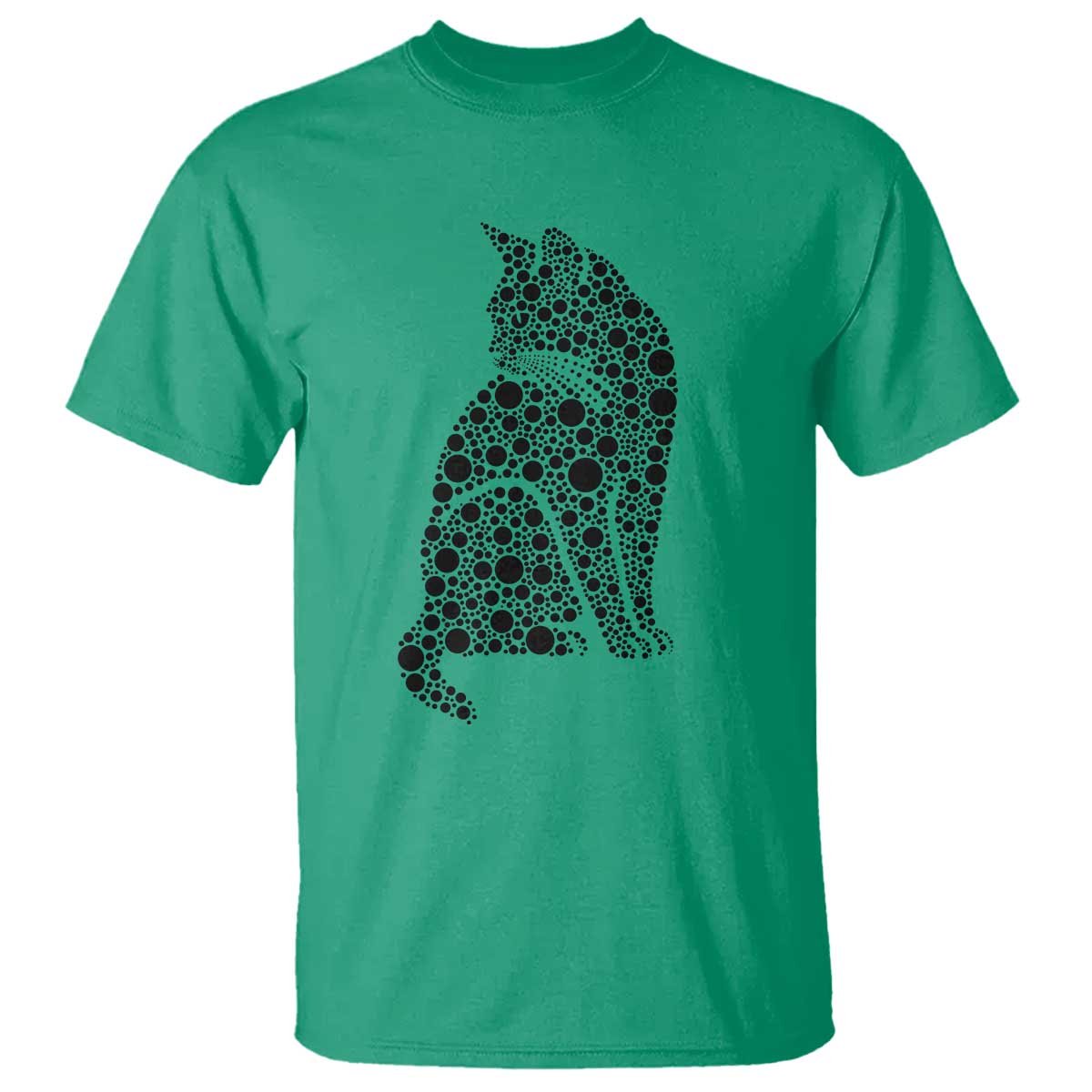 Polka Dot Black Cat T Shirt International Dot Day Gift