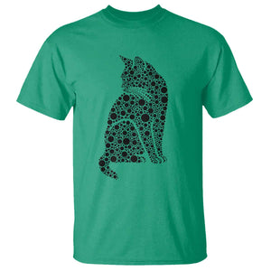 Polka Dot Black Cat T Shirt International Dot Day Gift