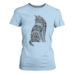 Polka Dot Black Cat T Shirt For Women International Dot Day Gift