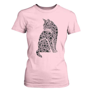 Polka Dot Black Cat T Shirt For Women International Dot Day Gift