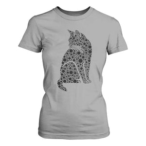 Polka Dot Black Cat T Shirt For Women International Dot Day Gift