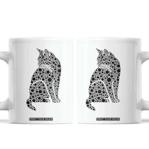 Polka Dot Black Cat Coffee Mug International Dot Day Gift