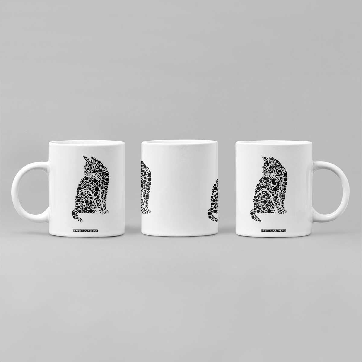 Polka Dot Black Cat Coffee Mug International Dot Day Gift