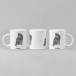 Polka Dot Black Cat Coffee Mug International Dot Day Gift