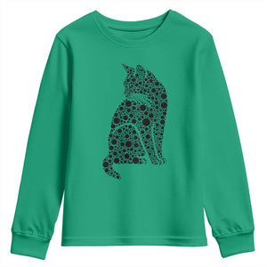Polka Dot Black Cat Youth Sweatshirt International Dot Day Gift