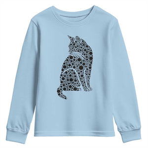 Polka Dot Black Cat Youth Sweatshirt International Dot Day Gift