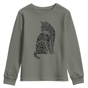 Polka Dot Black Cat Youth Sweatshirt International Dot Day Gift