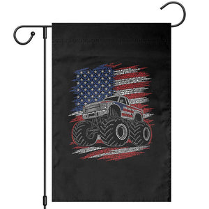 Patriotic Monster Truck Polka Dot Garden Flag Dot Day Gift