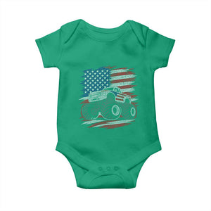 Patriotic Monster Truck Polka Dot Baby Onesie Dot Day Gift