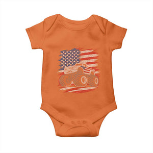 Patriotic Monster Truck Polka Dot Baby Onesie Dot Day Gift