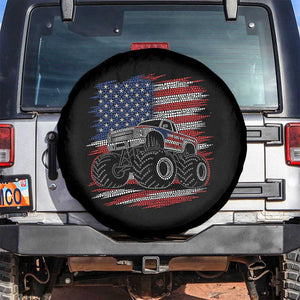 Patriotic Monster Truck Polka Dot Spare Tire Cover Dot Day Gift