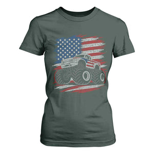Patriotic Monster Truck Polka Dot T Shirt For Women Dot Day Gift
