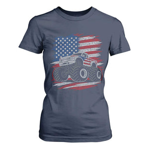 Patriotic Monster Truck Polka Dot T Shirt For Women Dot Day Gift