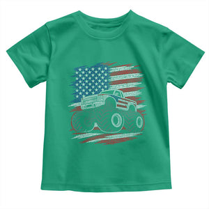Patriotic Monster Truck Polka Dot Toddler T Shirt Dot Day Gift
