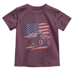 Patriotic Monster Truck Polka Dot Toddler T Shirt Dot Day Gift