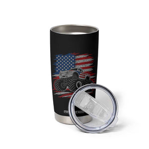 Patriotic Monster Truck Polka Dot Tumbler Cup Dot Day Gift