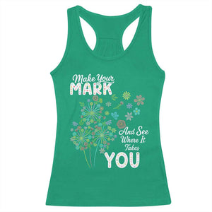 Happy Dot Day Racerback Tank Top Make Your Mark And See Where It Takes You