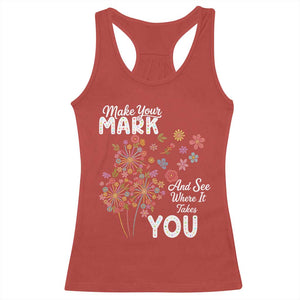 Happy Dot Day Racerback Tank Top Make Your Mark And See Where It Takes You