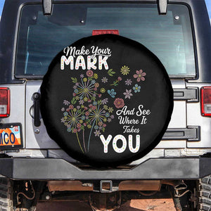Happy Dot Day Spare Tire Cover Make Your Mark And See Where It Takes You