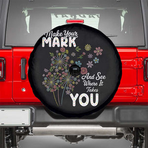 Happy Dot Day Spare Tire Cover Make Your Mark And See Where It Takes You