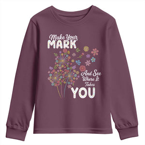 Happy Dot Day Youth Sweatshirt Make Your Mark And See Where It Takes You