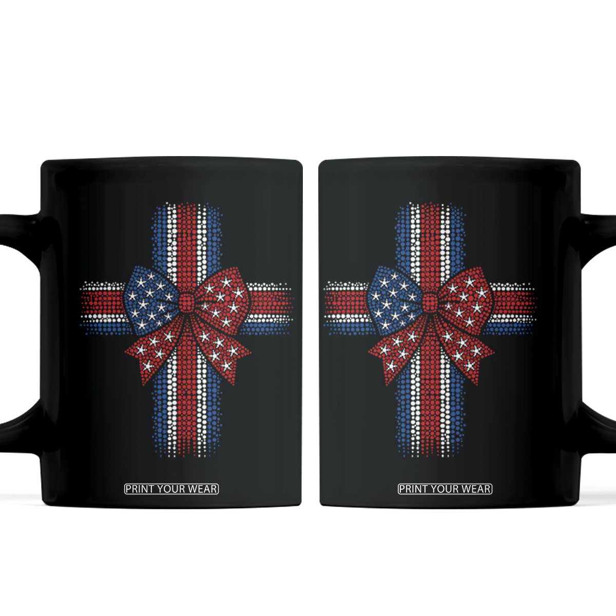 Dot Day Christian Coffee Mug Patriotic Polka Dot Cross