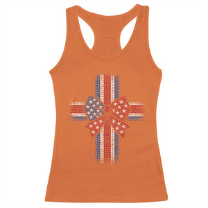 Dot Day Christian Racerback Tank Top Patriotic Polka Dot Cross
