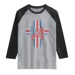 Dot Day Christian Raglan Shirt Patriotic Polka Dot Cross