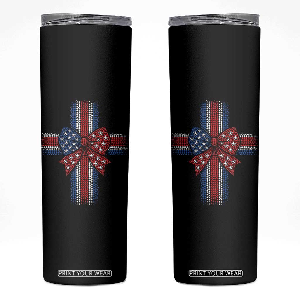 Dot Day Christian Skinny Tumbler Patriotic Polka Dot Cross