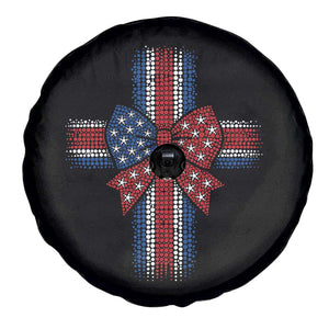 Dot Day Christian Spare Tire Cover Patriotic Polka Dot Cross