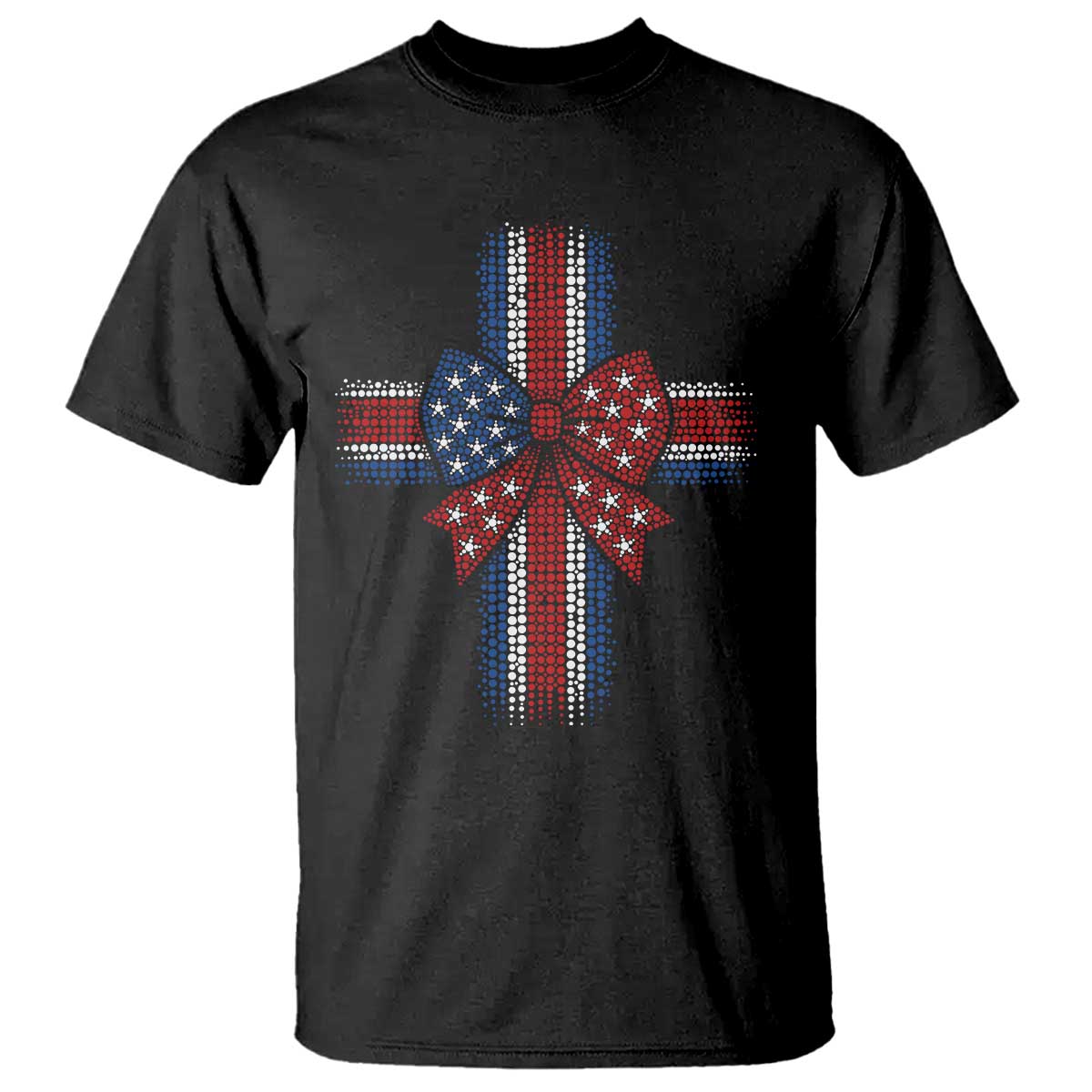 Dot Day Christian T Shirt Patriotic Polka Dot Cross