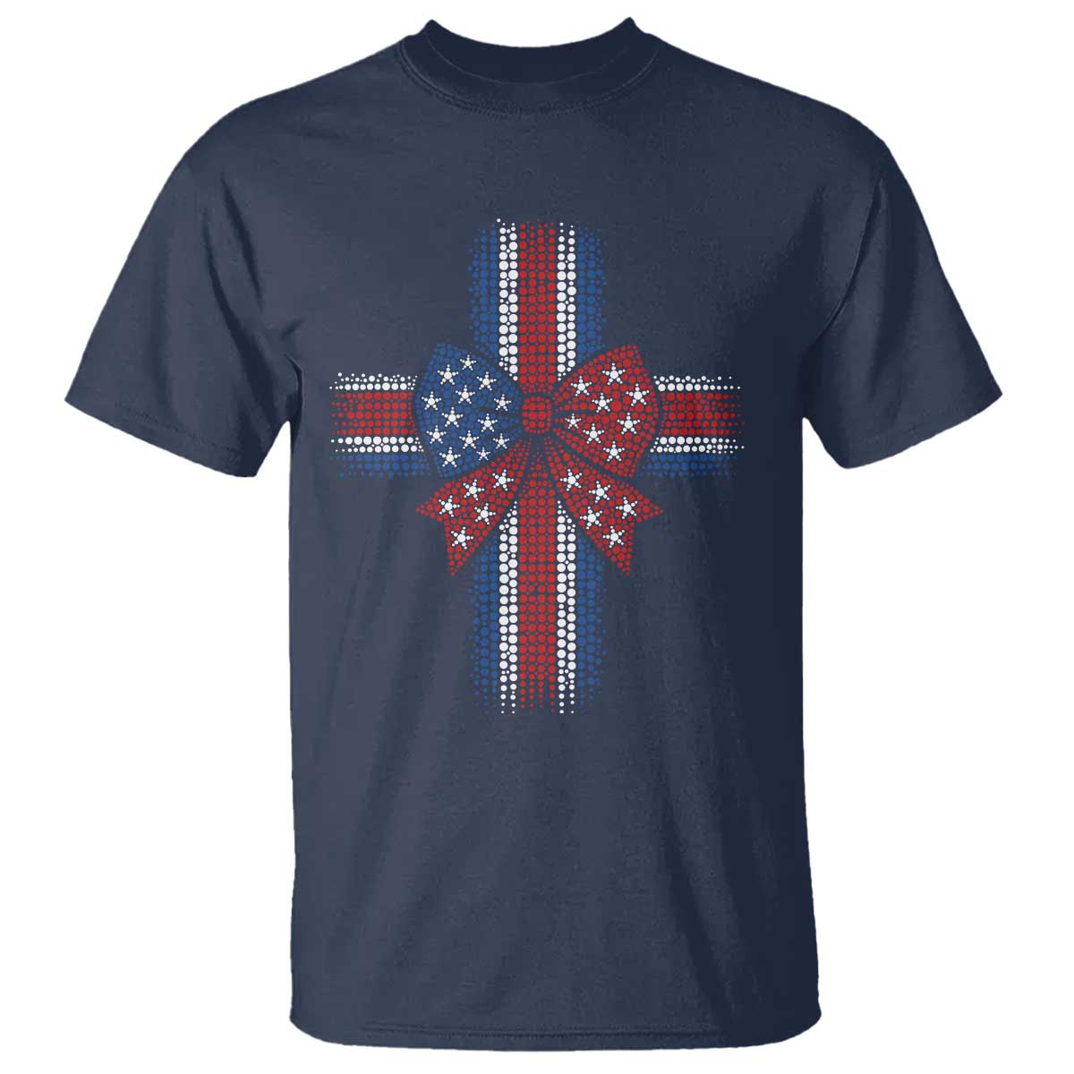 Dot Day Christian T Shirt Patriotic Polka Dot Cross