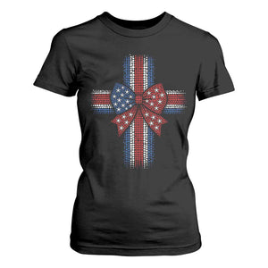 Dot Day Christian T Shirt For Women Patriotic Polka Dot Cross