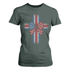 Dot Day Christian T Shirt For Women Patriotic Polka Dot Cross