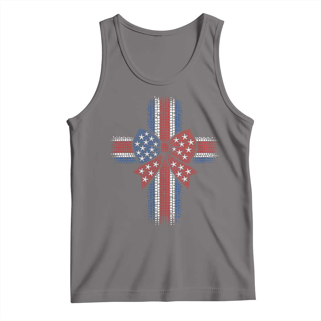 Dot Day Christian Tank Top Patriotic Polka Dot Cross