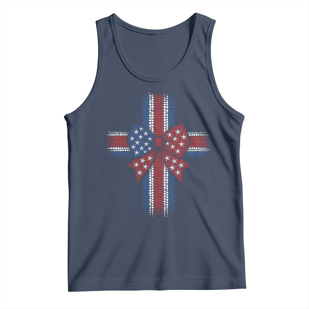 Dot Day Christian Tank Top Patriotic Polka Dot Cross