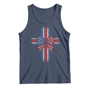 Dot Day Christian Tank Top Patriotic Polka Dot Cross