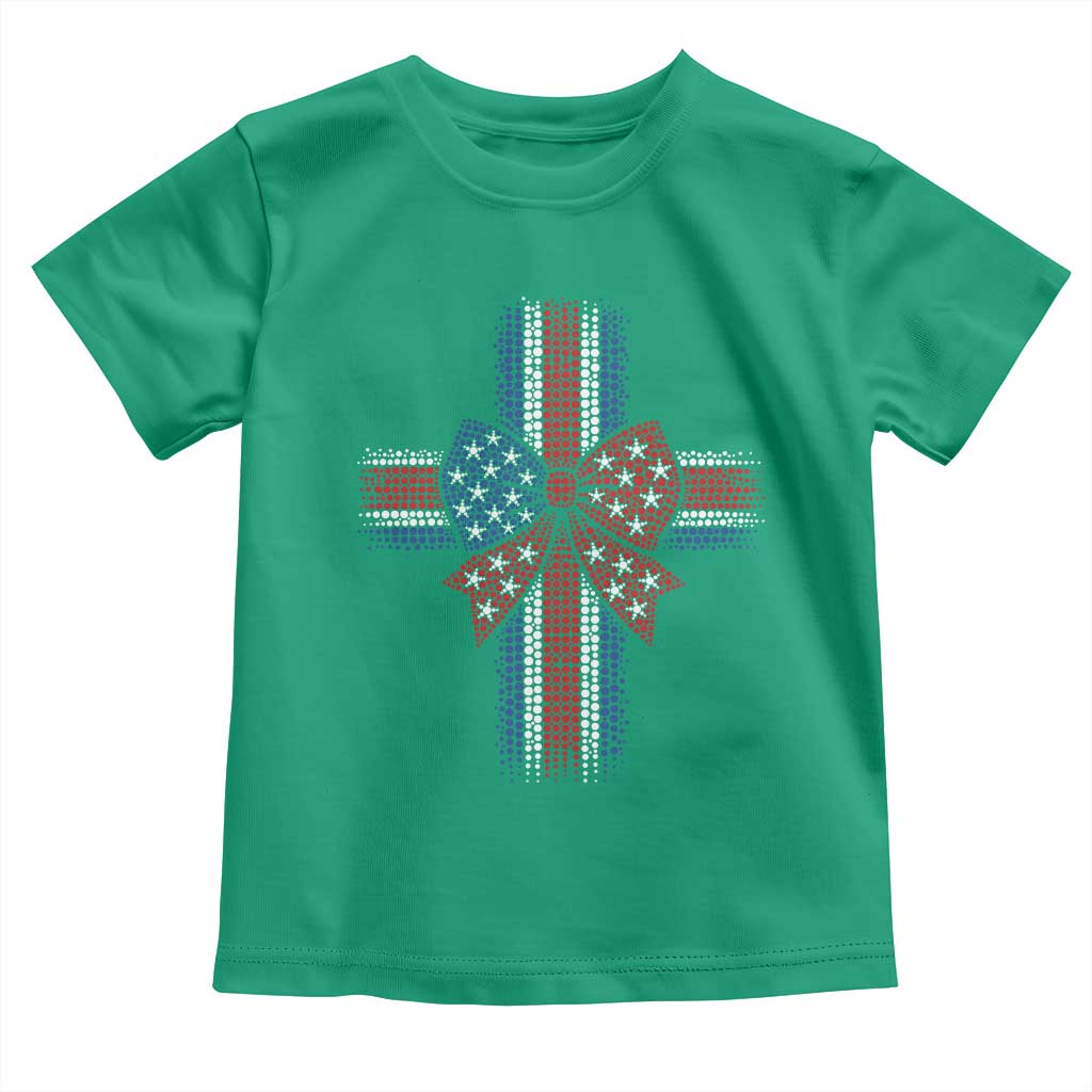 Dot Day Christian Toddler T Shirt Patriotic Polka Dot Cross