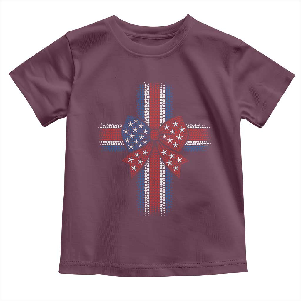Dot Day Christian Toddler T Shirt Patriotic Polka Dot Cross