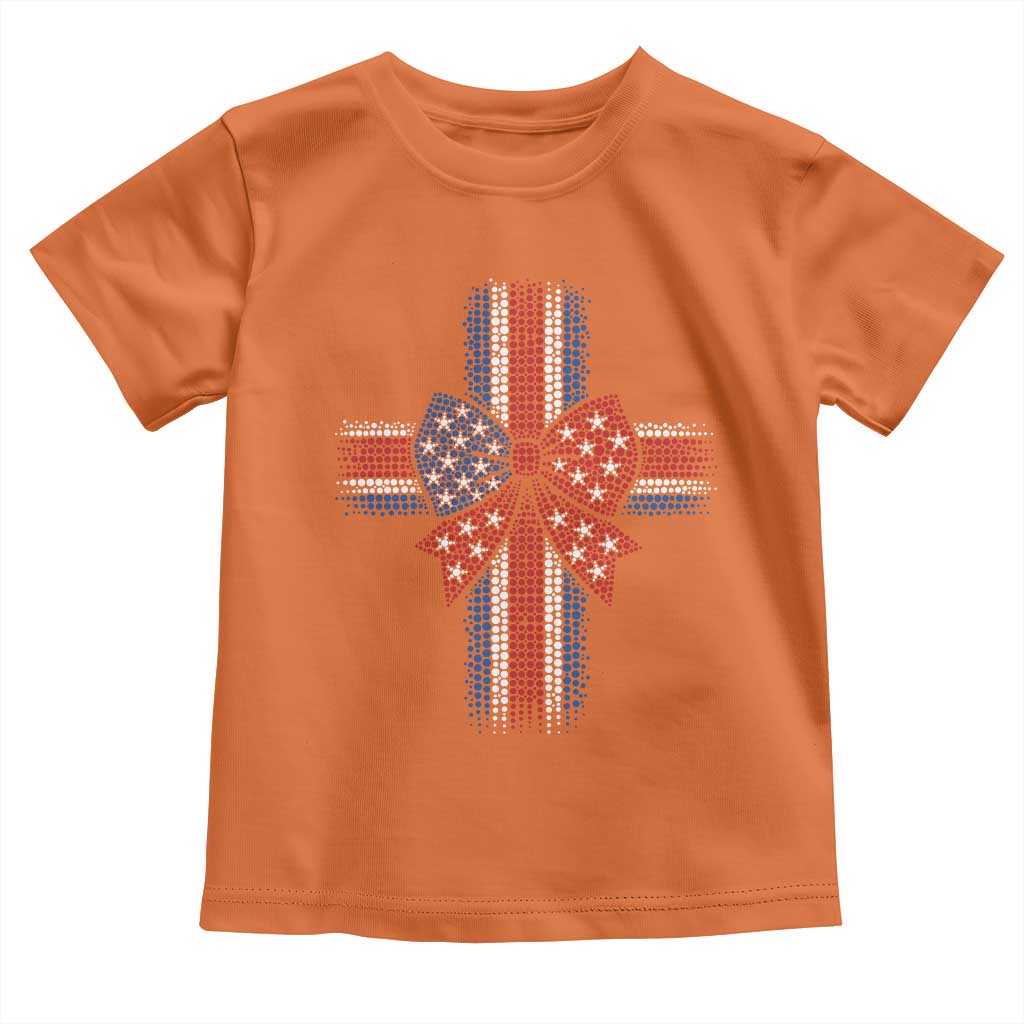 Dot Day Christian Toddler T Shirt Patriotic Polka Dot Cross