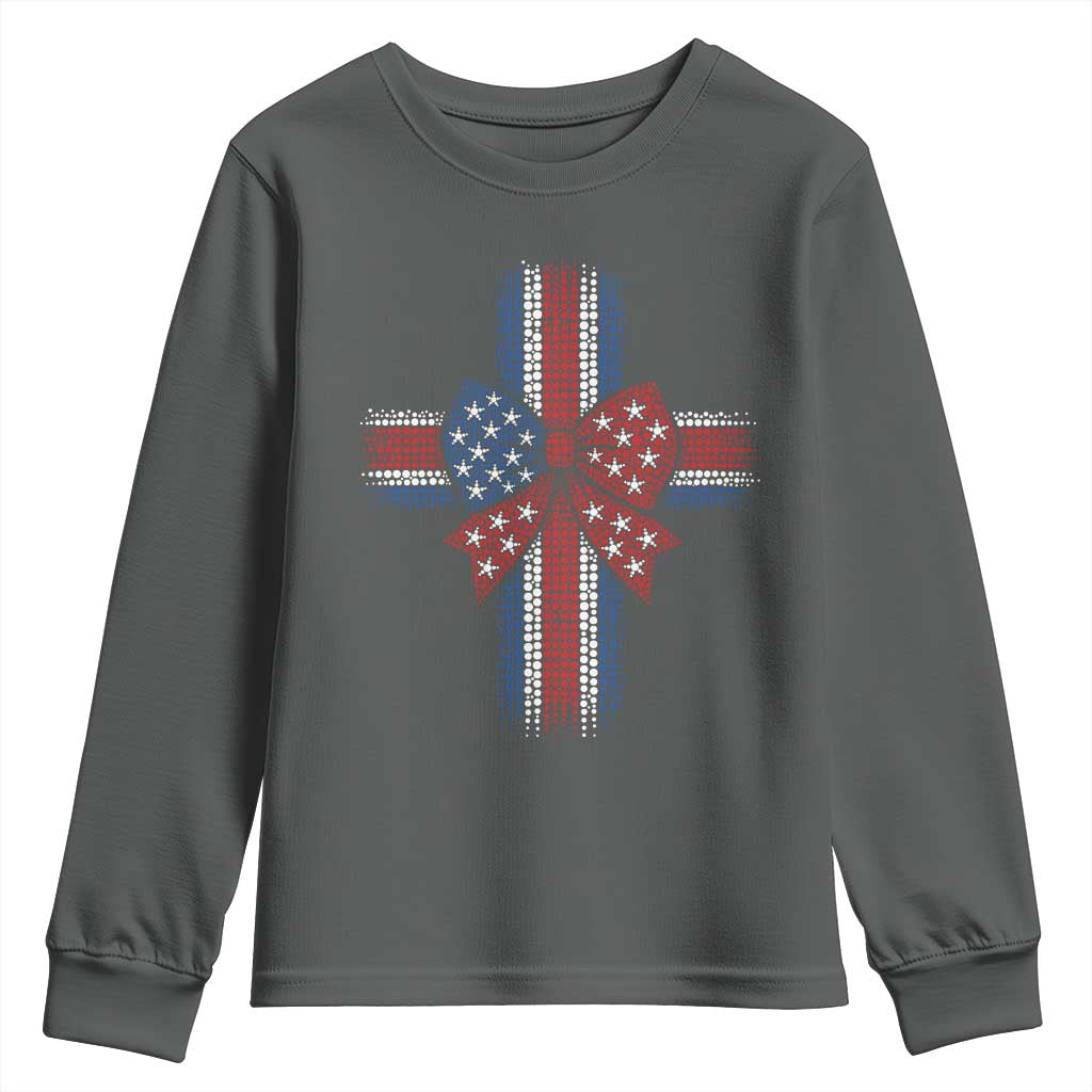 Dot Day Christian Youth Sweatshirt Patriotic Polka Dot Cross