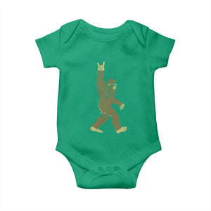 Funny Polka Dot Bigfoot Rock On Baby Onesie Dot Day Gift